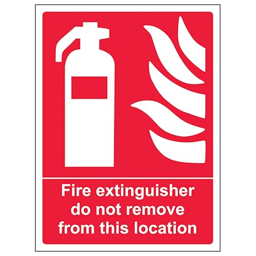 V Safety Fire Extinguisher Do Not Remove 150 x 200 mm... - Maison & Cuisine Amazon Royaume-Uni à 2.02€