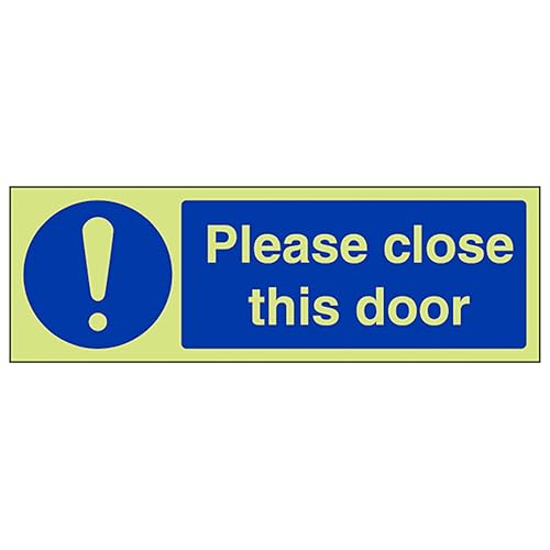 V Safety GITD Please Close This Door - Landscape 300 x 100... - Maison & Cuisine en promo à 2.23€