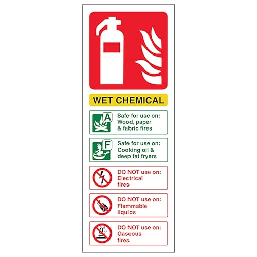 V Safety Wet Chemical Fire Extinguisher 100 x 280 mm - 2mm... - Home & Kitchen Amazon UK à 2.18€