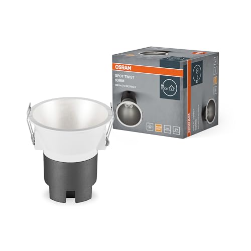 OSRAM SPOT TWIST Einbau-Downlight, silber, 10W, 800lm, 830... - Nouvelle promo Amazon à 7.49€