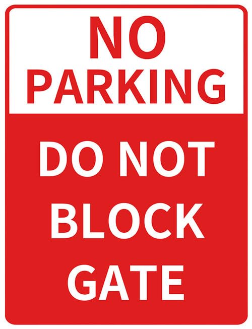14x20 CM No Parking Do Not Block Gate Metal Sign, Do Not... - Jardin & Extérieur Amazon Royaume-Uni à 1.99€