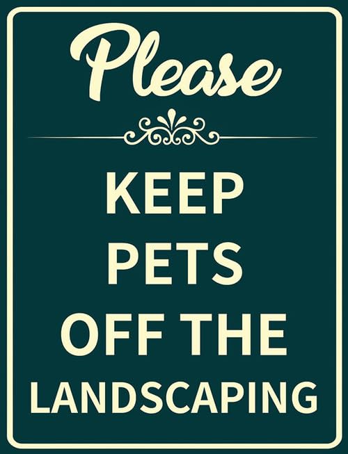 Cartello in metallo per esterni, con scritta "Please Keep... - Animalerie Amazon Italie à 2.28€