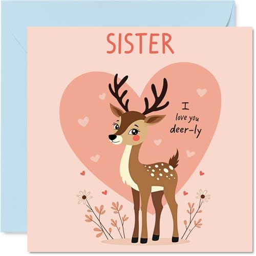 Sister Birthday Card - Love Heart - Happy Birthday Card for... - Amazon Royaume-Uni à 1.99€
