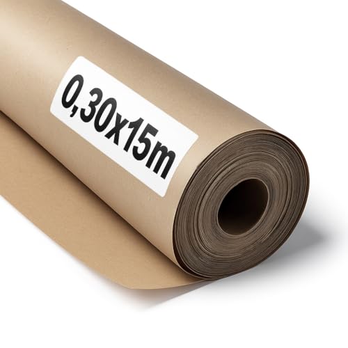 OFITURIA Papel Kraft Marrón Natural 70 g/m² - Rollo 0,30×15... - Amazon Espagne à 21.04€