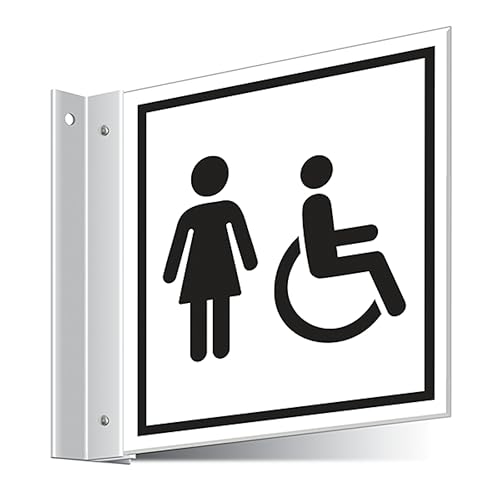 V Safety Female Disabled Toilets Corridor Sign 150 x 150 mm... - Home & Kitchen Amazon UK à 1.83€