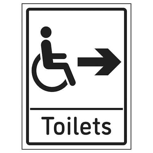 V Safety Disabled Toilets Arrow Right 150 x 200mm - 2mm... - Maison & Cuisine en promo à 2.33€