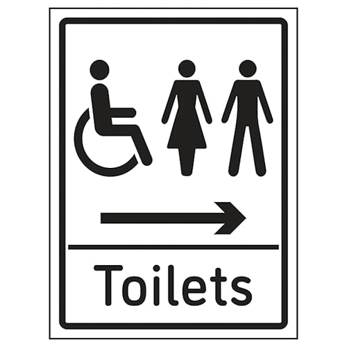 V Safety Mixed Toilets Arrow Right 200 x 300mm - 2mm Rigid... - Maison & Cuisine Amazon Royaume-Uni à 2.74€