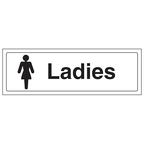 V Safety Ladies 300 x 100 mm - 2mm Rigid Plastic Safety Sign - Maison & Cuisine Amazon Royaume-Uni à 2.14€