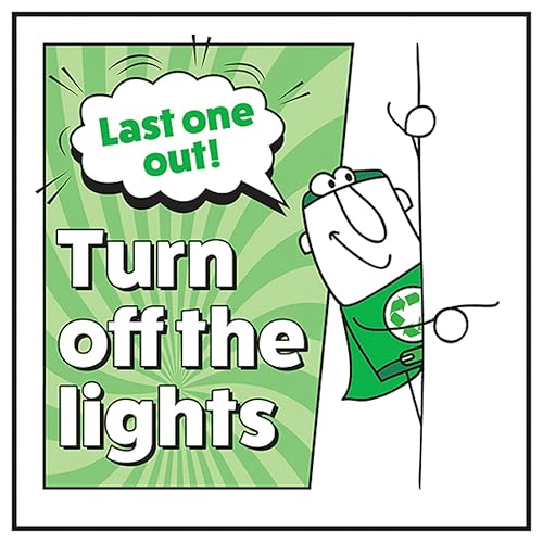 V Safety Last One Out! Turn Off The Lights Man Right 100 x... - Maison & Cuisine en promo à 1.30€
