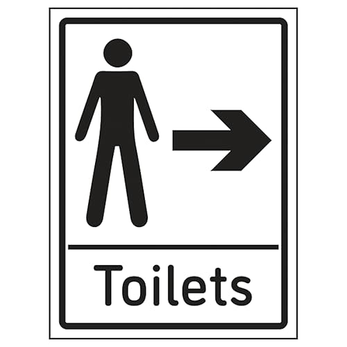 V Safety Mens Toilets Arrow Right 200 x 300mm - 2mm Rigid... - Home & Kitchen Amazon UK à 3.27€