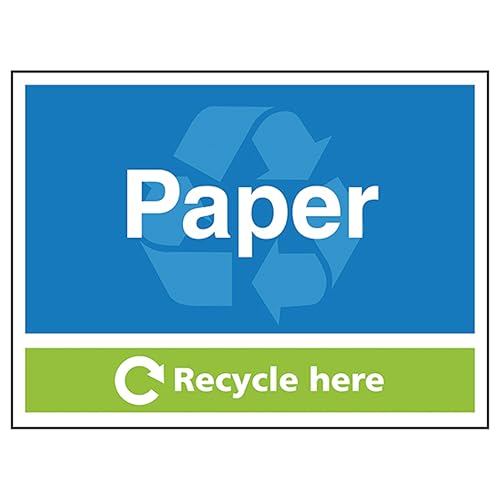 V Safety Paper Recycle Here 200 x 150 mm - 2mm Rigid... - Nouvelle promo Amazon à 2.24€