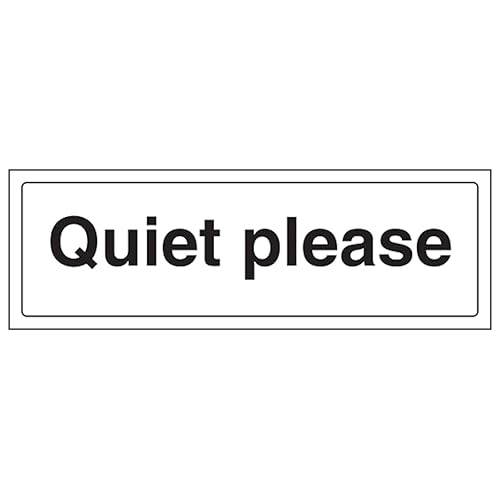 V Safety Quiet Please - Landscape 300 x 100 mm - 3mm... - Maison & Cuisine en promo à 1.98€