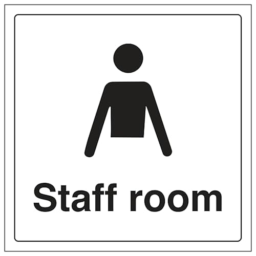 V Safety Staff Room 200 x 200 mm - Self Adhesive Vinyl... - Maison & Cuisine en promo à 2.19€