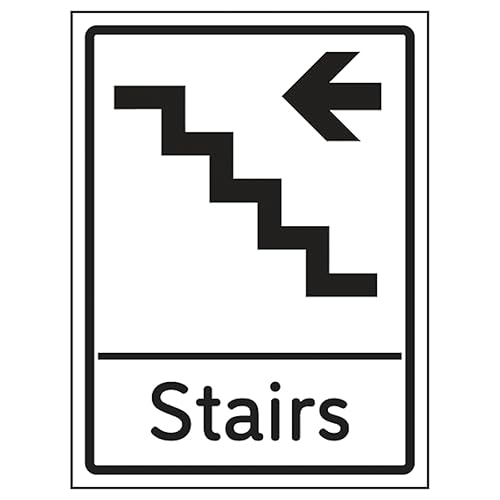 V Safety Stairs Arrow Left 150 x 200mm - 2mm Rigid Plastic... - Maison & Cuisine Amazon Royaume-Uni à 2.30€
