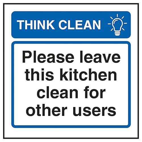 V Safety Think Clean Please Leave This Kitchen Clean For... - Maison & Cuisine Amazon Royaume-Uni à 1.40€