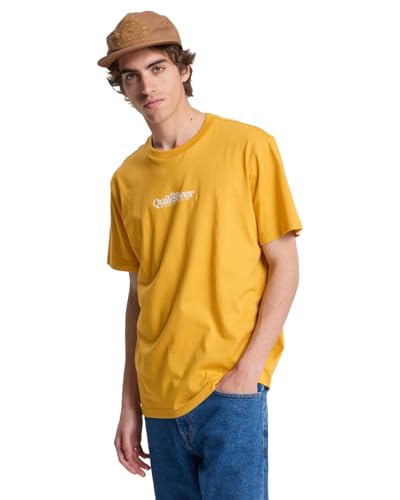 Quiksilver Maglietta a Manica Corta Fineline SS Uomo Giallo - Amazon Italie à 10.99€
