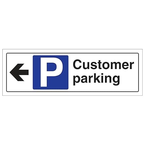 V Safety Customer Parking Arrow Left - Landscape 450 x 150... - Maison & Cuisine en promo à 2.56€