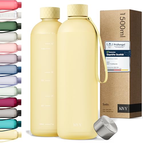 KIVY Trinkflasche 1,5 Liter- Kohlensäure geeignet &... - Sports & Fitness en promo à 21.78€