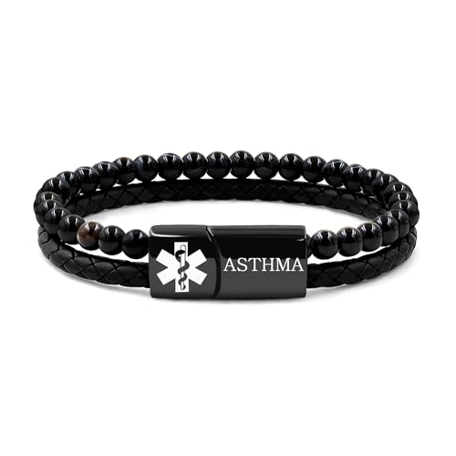 Zircobic Pulsera Médica para Uso Diario – placa de acero... - Bijoux & Montres Amazon Espagne à 4.20€
