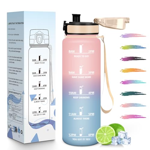 HoneyHolly Gourde 1L, Réutilisable, Water Bottle Sport... - Sports & Fitness en promo à 10.90€