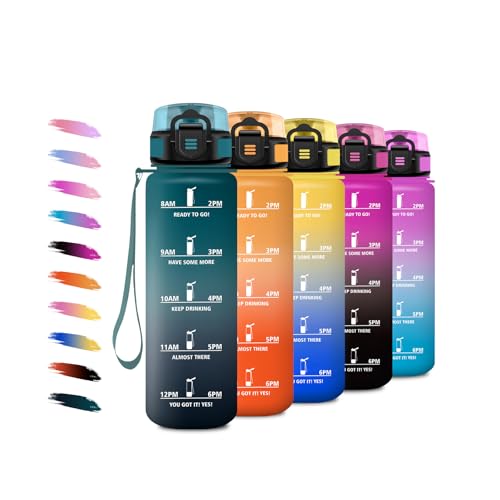 Bouteille d'eau 500ml, Gourde Motivation avec Filtre... - Sports & Fitness Amazon France à 8.65€