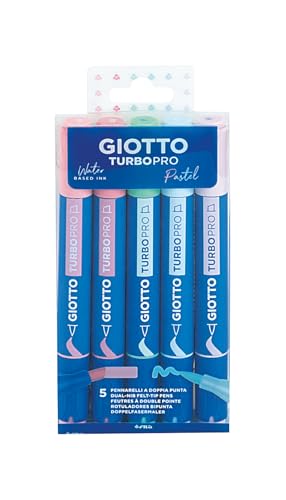 GIOTTO Turbo Pro - Boîte 5 feutres double pointe couleurs... - Jouets & Jeux Amazon France à 2.50€