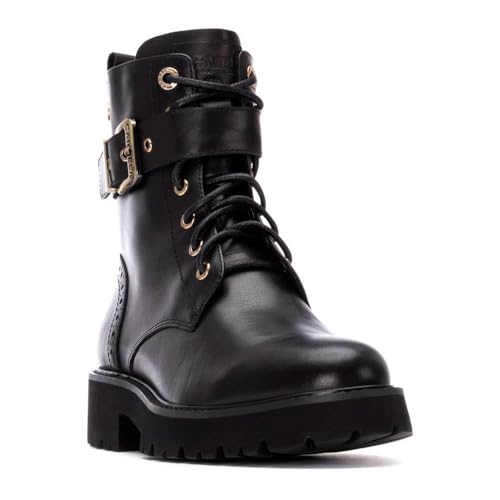 Carmela 162598, Stivaletto Stile Militare Donna, Nero, 39 EU - Maison & Cuisine en promo à 24.98€
