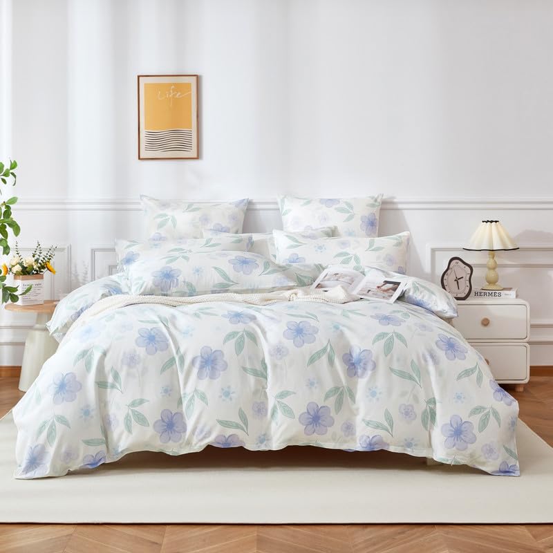 Gezu Cotone Copripiumino 140 x 200 cm viola floreale cotone... - Tech & Electronics Amazon Italy à 25.75€