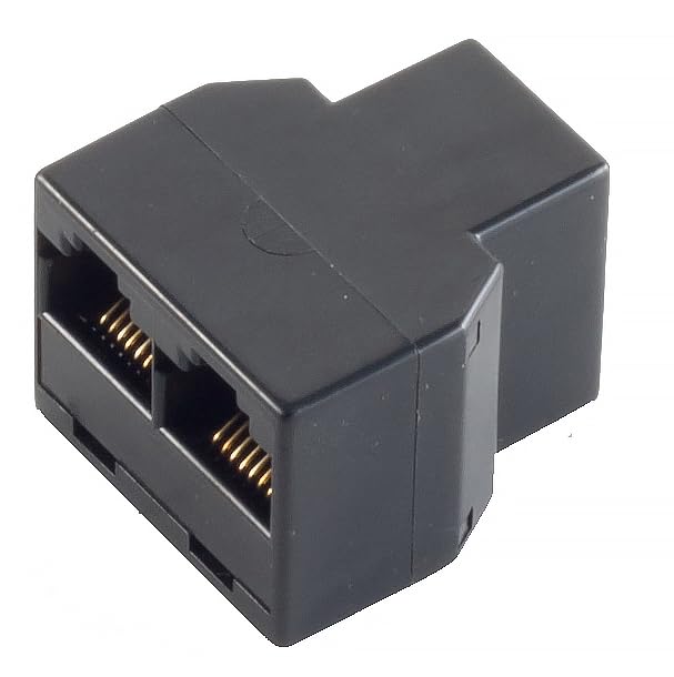 Adaptador de acoplamiento 1x RJ12 a acoplamiento 2x RJ12... - Nouvelle promo Amazon à 4.84€