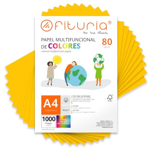 Buntes Papier, 1000 Blatt A4 80g – Farbiges Papier für... - Amazon Allemagne à 25.45€