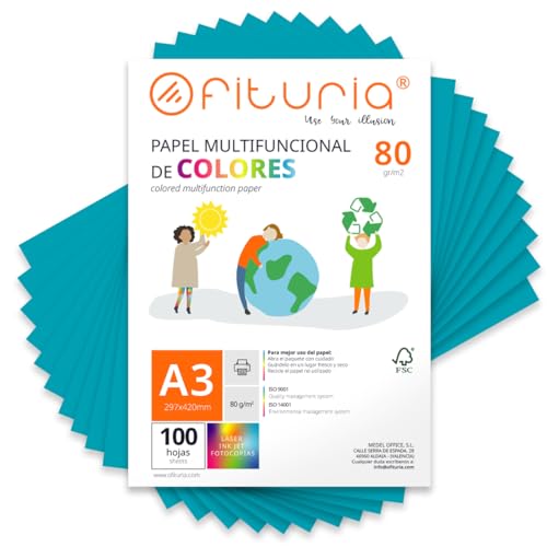 Fogli Colorati, Pacco 100 Fogli A3 80gr – Carta Colorata... - Maison & Cuisine Amazon Italie à 12.84€