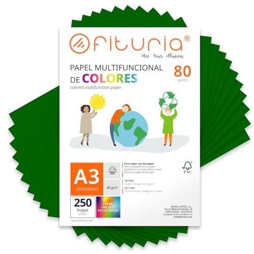 Folios de Colores, Pack 250 Hojas A3 80gr – Papel de... - Deal du jour à 20.58€