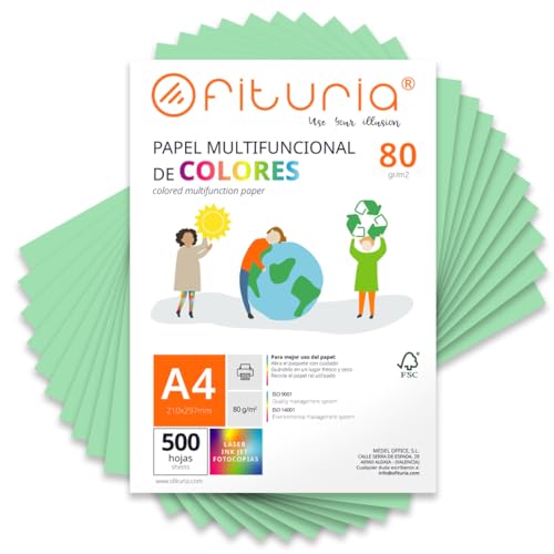 Feuilles de couleur, Pack 500 Feuilles A4 80gr – Papier... - Auto & Motorcycle Amazon France à 23.73€