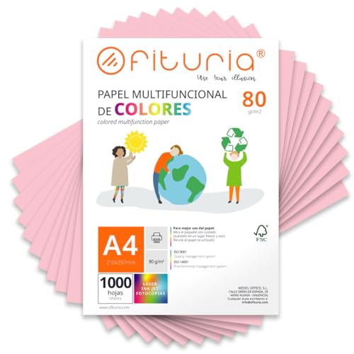 Feuilles de couleur, Pack 1000 Feuilles A4 80gr – Papier... - Auto & Moto Amazon France à 43.27€
