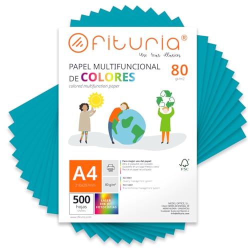 Fogli Colorati, Pacco 500 Fogli A4 80gr – Carta Colorata... - Bon plan à 10.14€