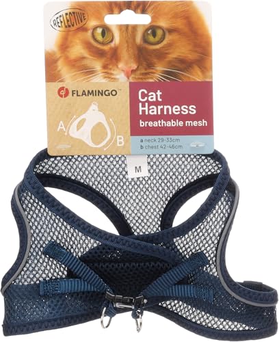 Flamingo Katze Geschirr Step&Go Berta Dunkelblau M 29-33cm... - Pet Supplies Amazon Germany à 11.50€