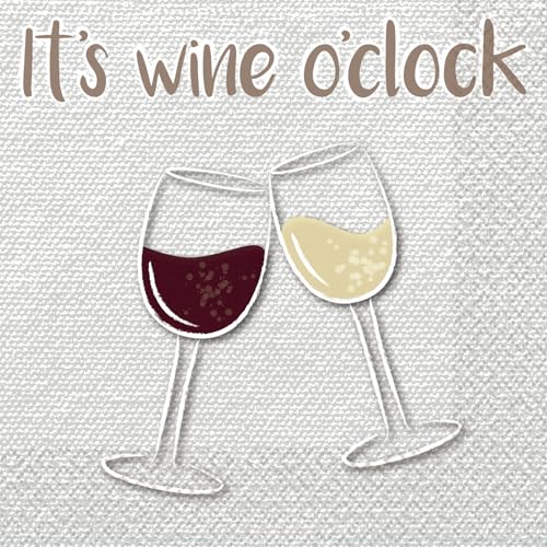 Riethmüller Servilletas "It's wine o'clock" 33 cm x 33 cm... - Amazon Spain à 5.88€