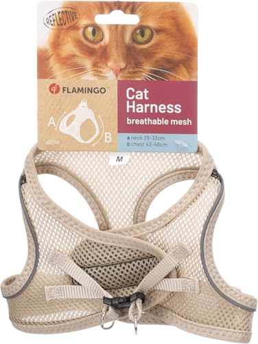 Flamingo Katze Geschirr Step&Go Berta Beige M 29-33cm... - Pet Supplies Amazon Germany à 10.76€