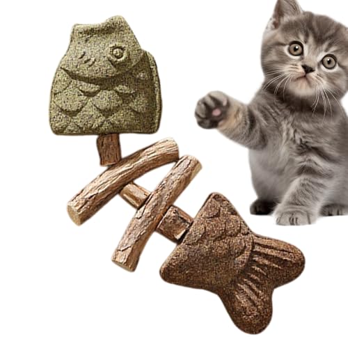 Amesor Juguete Mordedor para Gatos,Hueso De Pescado... - Animalerie Amazon Espagne à 2.59€