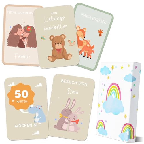 Pesutei Milestone Lot de 50 cartes pour bébé de 1 à 12 mois... - Bébé & Puériculture Amazon France à 8.45€