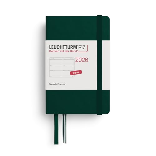 LEUCHTTURM1917 372734 Agenda semanal Mini (A7) 2026, Forest... - Amazon Espagne à 15.60€