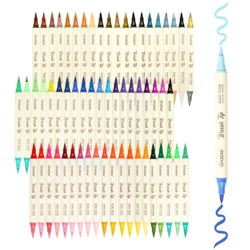 Grabie Lot de 120 marqueurs acryliques bicolores à pointe... - Bricolage & Outils Amazon France à 70.02€