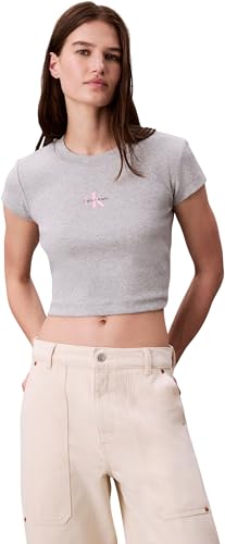 Calvin Klein Monologo Baby Rib Tee LV047AB802 Tees, Gris, M - Baby & Nursery Amazon France à 27.65€
