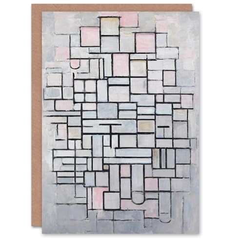 Artery8 Piet Mondrian Art Card Composition No IV Abstract... - Auto & Moto en promo à 1.98€