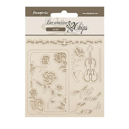 Stamperia - Decorative Chips for Scrapbooking, Albums... - Maison & Cuisine Amazon Allemagne à 3.49€