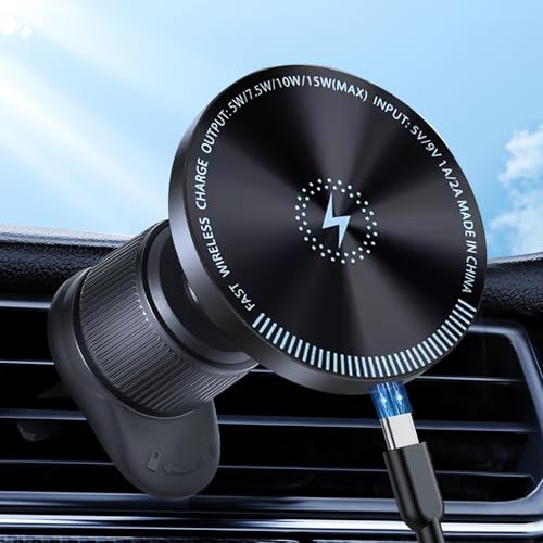 15W Wireless Mag Safe Charger Car Vent Mount Phone Holder –... en promo sur Amazon