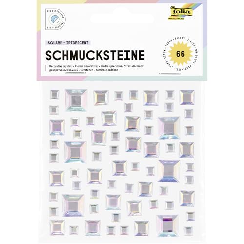 folia 12316 - Schmucksteine SQUARE IRIDESCENT, 67... - Maison & Cuisine Amazon Allemagne à 3.39€