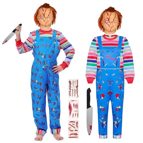 Chucky Costume pour enfant Combinaison Chucky avec couteau... - Jouets & Jeux Amazon France à 14.04€