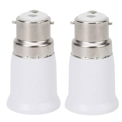 2Pack B22 to E27 Socket Converter, Socket Adapter,B22 To... - Maison & Cuisine Amazon Royaume-Uni à 1.60€
