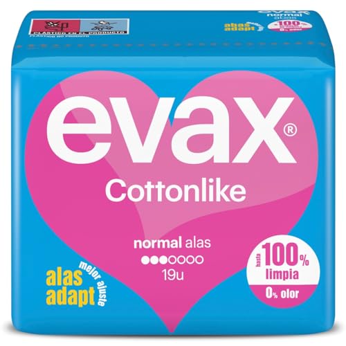 Evax Compresas normal con alas, bolsa 19 unidades - Santé & Bien-être Amazon Espagne à 3.49€